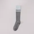 Damen Sport Yoga Socken gerippt Waden Kompression rutschfeste Pilates Strümpfe grau - Basisstil / 1 Paar / Grau