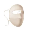 Atmungsaktive Seide Sonnenschutz Gesichtsmaske UV Schutz Radfahren Maske für Damen. - Einheitsgröße / Champagner