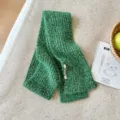 Grüner Strickschal für Damen kuscheliger warmer Winterschal lässige Outdoormode Accessoire - Grün