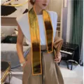 Women stylish narrow long silk scarf artistic oil painting print elegant neckerchief hair band accessories - Picture Style 41