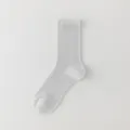 Sommer ultradünne Maulbeerseide Mesh atmungsaktive Wadensocken für Damen, hellgrau. - Einheitsgröße / Grau