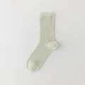 Einfarbige mintgrüne Wadenlange Sommer Seide Mesh atmungsaktive Damen Freizeitsocken - Einheitsgröße / Grün