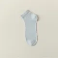 Leichte atmungsaktive Herren Kurzsocken im Sommer einfarbig bequeme Freizeitsocken - Blaugrau