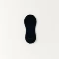 Schwarze einfarbige Füßlinge für Damen, atmungsaktive unsichtbare rutschfeste Kurzsocken. - Einheitsgröße / 1 Paar / Schwarz
