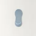 Hellblaue atmungsaktive Mesh-Invisibles für Damen mit praktischer Silikon-Rutschhemmung. - Einheitsgröße / 1 Paar / Blau