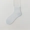 Damen Sommer Einfarbig Mesh Atmungsaktiv Kurze Socken Seidenmischung Gerippte Freizeitsocken - Einheitsgröße / Hellblau