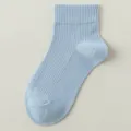 Hellblaue atmungsaktive Mesh-Kindersocken für den Alltag, bequeme Baumwollsocken. - Blau