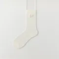 Weisse transparente Netz-Wadensocken mit Schleife, süsse Lolita atmungsaktive Strümpfe. - Einheitsgröße / 1 Paar / Weiß