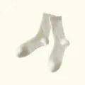Damen weiße Mesh Mittelsocken atmungsaktiv Frühling Sommer Freizeit Baumwolle weich bequem - Feine Webstruktur