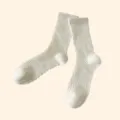 Weiße Baumwolle Mesh Wadenlange Socken Frist Sommer Lässige Süße Slouch Socken Variante - Einheitsgröße / Feine Webstruktur