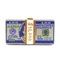 Rhinestone US Dollar Bill Clutch Bag Crystal Evening Handbag Sparkling Money Purse for Women - Blue