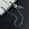 Punk doppelte Metall Hosenkette mit Adlerklaue Anhänger für coolen Streetwear Stil. - Adlerklaue Quaste Hosenkette (K0349)