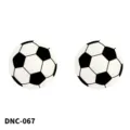 Wegwerp onzichtbare tepelbedekkers met speels zwart wit voetbalpatroon borststickers. - Eén maat / Voetbal Print (DNC-067)