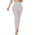 Dames hoge taille naadloze vormende legging sport yoga broek buikcontrole fitness - S / Lavendel