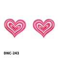 Copricapezzoli invisibili usa e getta a forma di cuore, petali per seno stampati carini. - Taglia unica / Cuore Multistrato (DNC-243)