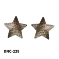 Disposable self-adhesive star shaped pasties, sexy metallic mesh nipple covers for women. - One Size / Star Gold Mesh