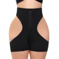 Zwarte hoge taille haak shapewear slip billen lifter body shaper ondergoed variant - S / Zwart