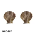 Gold snakeskin shell self-adhesive nipple covers, sexy disposable pasties for women. - One Size / Fan Snake Print