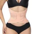 Ademende taille trainer buikwandcorrectie buikband fitness corset figuurcorrigerend - M / Garnalenrood