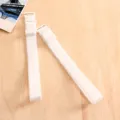 White adjustable bra straps for women, comfortable replacement shoulder straps for daily wear. - White