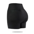 Women high waist tummy control butt lifter shaping shorts black padded hip enhancer - 3XL / Black
