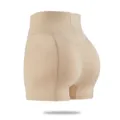 High-waist tummy control shapewear shorts, seamless padded butt lifter underwear for women beige. - M / Nude