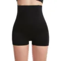 Women High Waist Shapewear Black Tummy Control Body Shaper Slimming Boxer Briefs S-XXL - S / Black