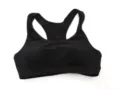 Zwarte naadloze gewatteerde sport-bh, beugelvrije fitness top voor yoga en hardlooptraining. - 70B / Zwart