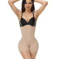 Hoge Taille Buikcorrectie Shapewear Body Shaper, Naadloze Slanke Figuurcorrigerende Short - S / Huidskleur