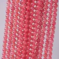 Natural pigeon blood red strawberry quartz round beads loose bead semi-finished DIY bracelet - Ice Clear Red Strawberry Crystal / Bead Diameter Approx 8mm