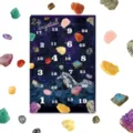 Calendario de adviento de cristal 24 rejillas caja ciega de piedra en bruto regalo. - Estilo Piedra Bruta Caja Púrpura / Estilo aleatorio