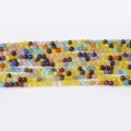 Perles rondes en cristal de pierre naturelle multi couleur bricolage bracelet bijoux - Oeil de Chat Coloré / Perle Ronde 4mm