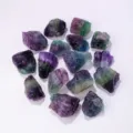 Natural raw fluorite crystal stone purple green crystal specimen for home decor and healing. - Colorful Fluorite Stone / 2-3cm (100g)