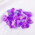 Lila Aura Quarz Kristall Rohstein Cluster für Heimtextilien Meditation Heilenergie. - Galvanisiertes Violett / 1 Stück