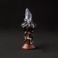 Natural crystal wand wood base desktop ornament healing stone magic gothic decorative - Single Crystal with Wooden Base