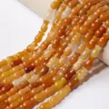 Natürliche Achat Kürbis Perlen Halbfabrikate Edelstein DIY Schmuck Herstellung Halskette - Vasenform / 14x8mm (28er Pack) / Roter Aventurin