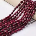Natürliche rote Achat Tropfen Perlen Stränge für DIY Handgemachte Schmuck Halskette Herstellung. - Wassertropfen Perle / 8mm (35er Pack) / Roter Jaspis