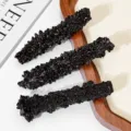 Natürliches schwarzes rohes Mineral Kristall Stein Probe Heilung dekoratives Set drei - Schwarzer Limonit: Lange Form / 50-70g Pro Stück