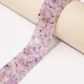 Natürliche lila Kristall quadratische geschliffene Perlen für DIY handgemachte Armbänder Schmuck. - Hellamethyst / 2.5mm