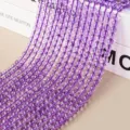 Σειρές χάντρων από μωβ κρύσταλλο για DIY κοσμήματα και χειροποίητα βραχιόλια σχεδιασμού. - [Εργαστηρίου] Αμέθυστος 7A / 6mm (Περίπου 63 χάντρες)