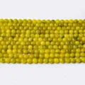 Natural gemstone round loose beads strand for DIY jewelry making bracelet necklace supply - Avocado Green / 10mm