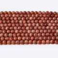Natural stone round beads red agate loose beads for DIY handmade bracelets necklaces jewelry making - Pinkish Red Chalcedony / 10mm