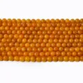 Yellow natural agate round loose beads for DIY crystal jewelry bracelet making, bulk sale. - Red Grass Flower Agate (Strand) / 10mm
