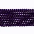 Natural purple gemstone round beads semi-finished loose beads for DIY jewelry making bracelets. - Dark Purple Chalcedony / 10mm