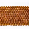 Natural stone round beads agate loose beads for DIY jewelry making, bracelets and necklaces. - Sunstone / 10mm