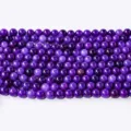 Purple natural stone round beads loose beads for DIY crystal jewelry making necklaces bracelets - Prehnite / 10mm