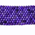 Purple natural stone round beads loose beads for DIY crystal bracelet necklace jewelry making - Charoite / 10mm