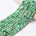 Natural green agate round gemstone loose beads for DIY handmade jewelry bracelets. - Australian Jade Round Bead / 8mm