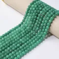 Green natural stone round beads strand for DIY crystal jewelry, handmade necklace and bracelet. - Blue-Green Chalcedony Round Bead / 8mm