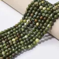 Natural stone round beads semi-finished loose beads for DIY crystal jewelry making bracelets necklaces. - Southern Jade / 8mm